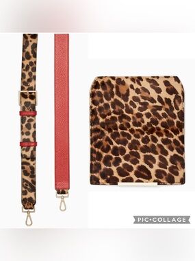 Flap only Make it Mine Kate Spade Leopard animal print flap and strap